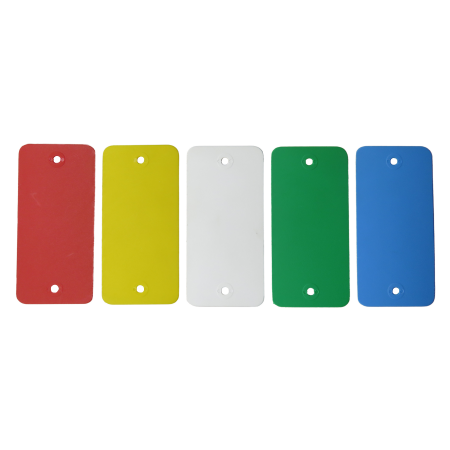 Plastic Rug Tags Plastic Tags with round holes - Plastrip