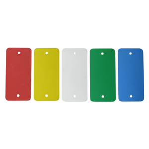Plastic Tags with round holes