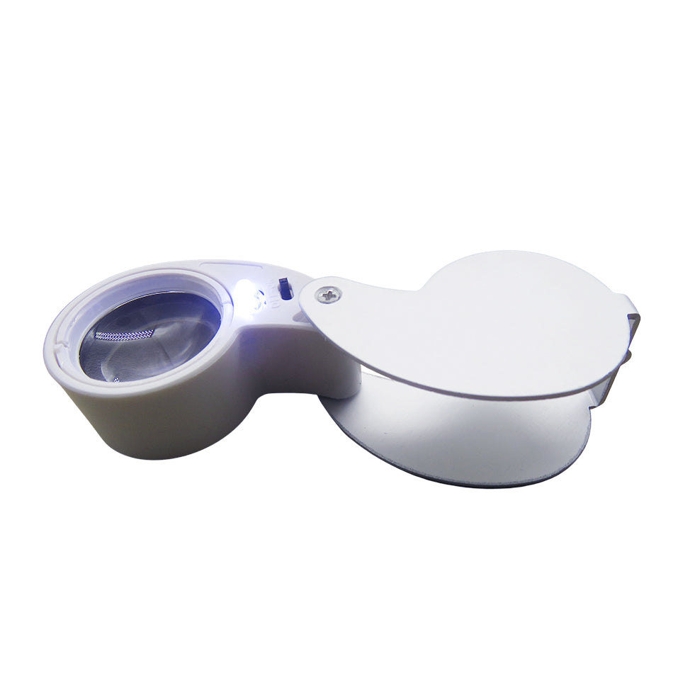 Illuminated Magnifier Loupe 40X - Plastrip